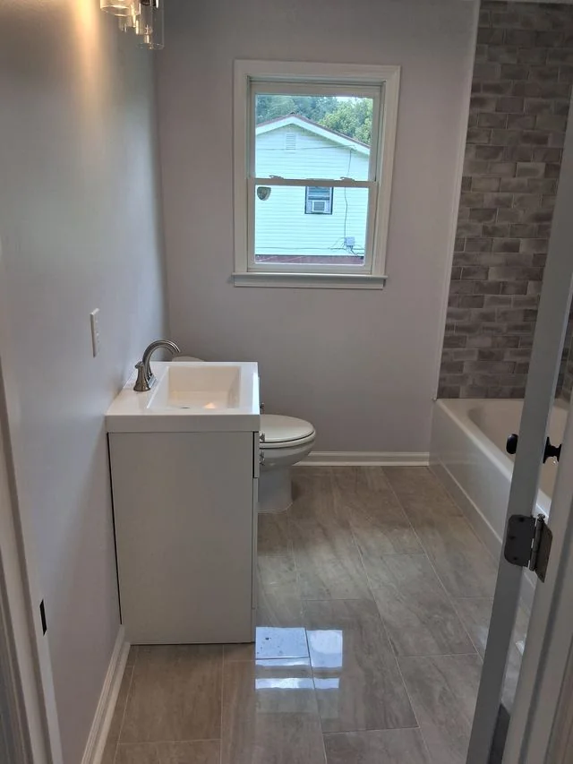 Bathroom after restoration