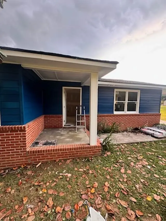 Front porch after restoration and repaint